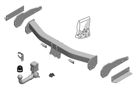 Фаркоп Brink для Jeep Grand Cherokee (Summit, WK, WK2) 2013-2022 Арт. 583300 583300 в 