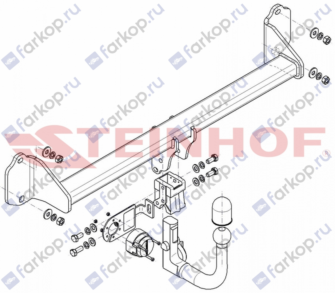 Фаркоп Steinhof для BMW 2 серия (F46) 2015- B-081 в 