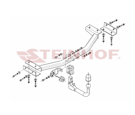 Фаркоп Steinhof для Kia Sportage 2010-2015 Арт. K-029 K-029 в 