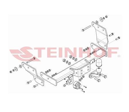 Фаркоп Steinhof для Ford Transit 2000-2013, (для а/м без ступеньки) Арт. F-294 F-294 в 