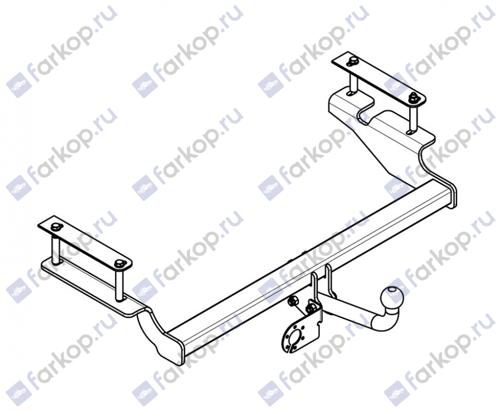 Фаркоп AvtoS для Chevrolet Aveo (седан) 2008-2012 Арт. CV 07 CV 07 в 