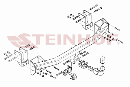 Фаркоп Steinhof для Mitsubishi Outlander 2012- Арт. M-357 M-357 в 