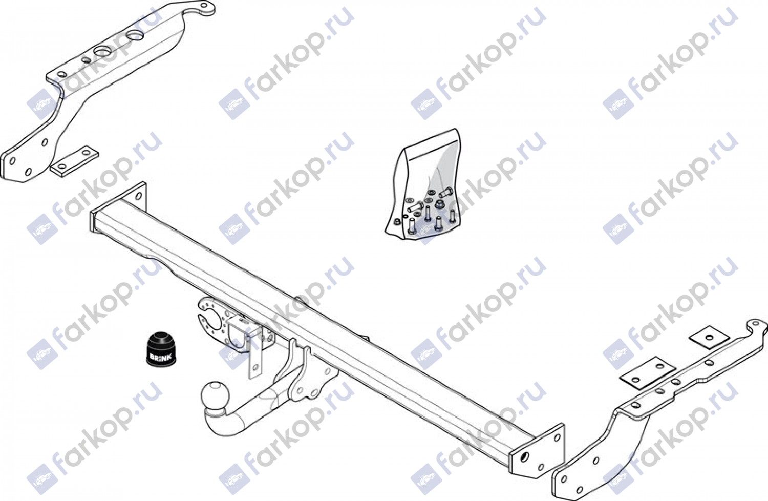 Фаркоп Brink для Subaru Forester 1997-2008 Арт. 402300 402300 в 