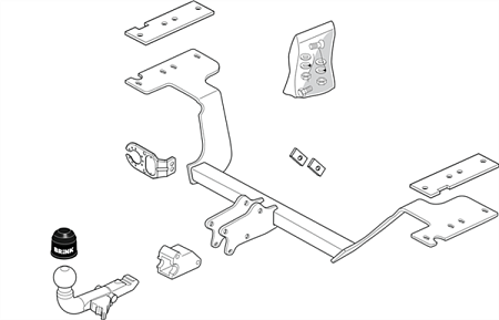 Фаркоп Brink для Honda CR-V (RD 8/9) 2002-2006  Арт. 401600 401600 в 