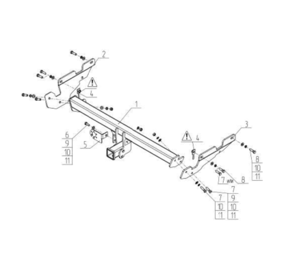 Фаркоп AvtoS для Mazda CX-5 2012-2017 Арт. MZ 01B MZ 01B в 