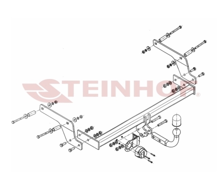 Фаркоп Steinhof для Renault Sandero 2014- Арт. D-082 D-082 в 