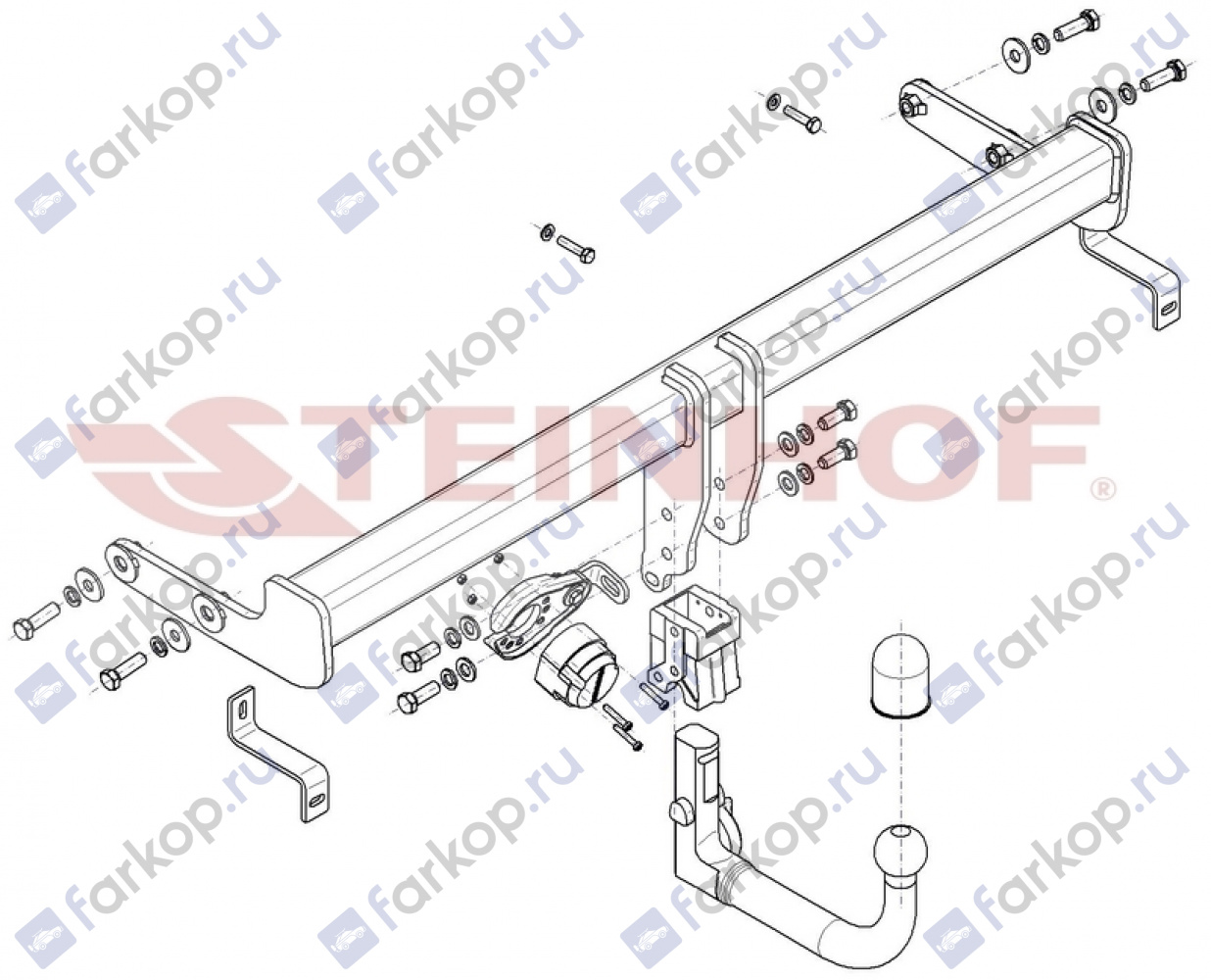 Фаркоп Steinhof для Kia Sportage 2018- K-084 в 