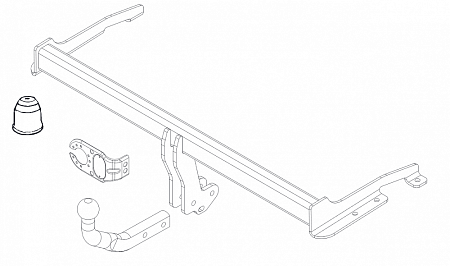 Фаркоп Brink для Toyota Corolla (хетчбек) 2002-2007  Арт. 442800 442800 в 