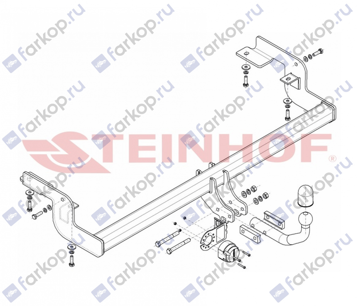 Фаркоп Steinhof для Citroen C5 2004-2008 C-035 в 