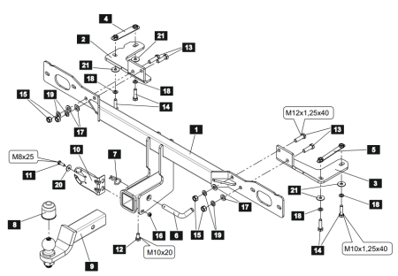 Фаркоп Sheriff для Geely Atlas Pro 2021-  4827.32 в 