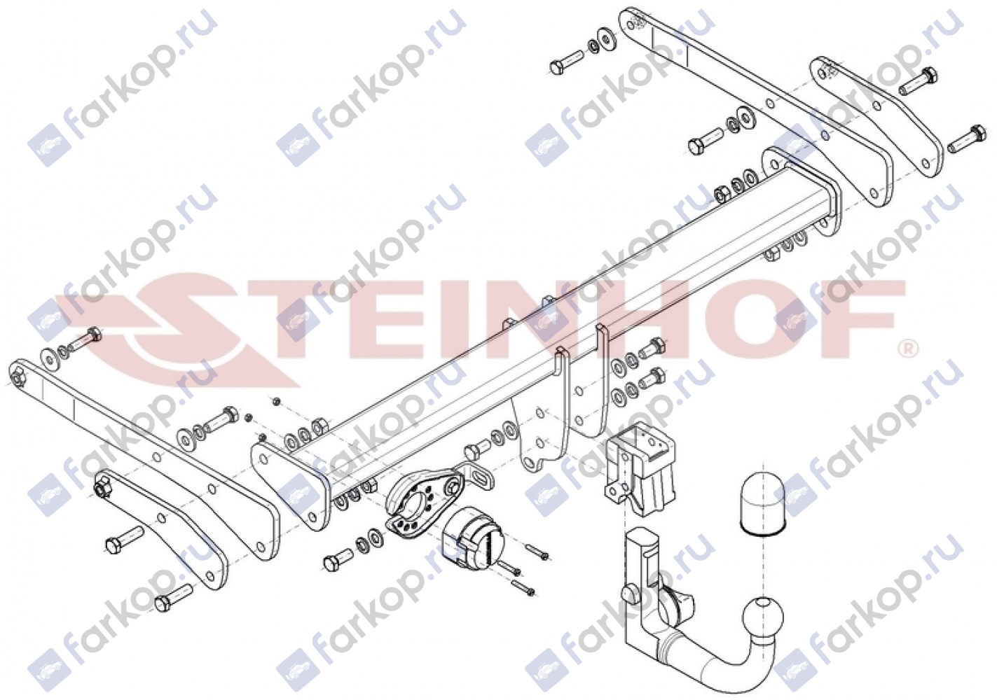 Фаркоп Steinhof для Audi Q5 2017- Арт. A-112 A-112 в 