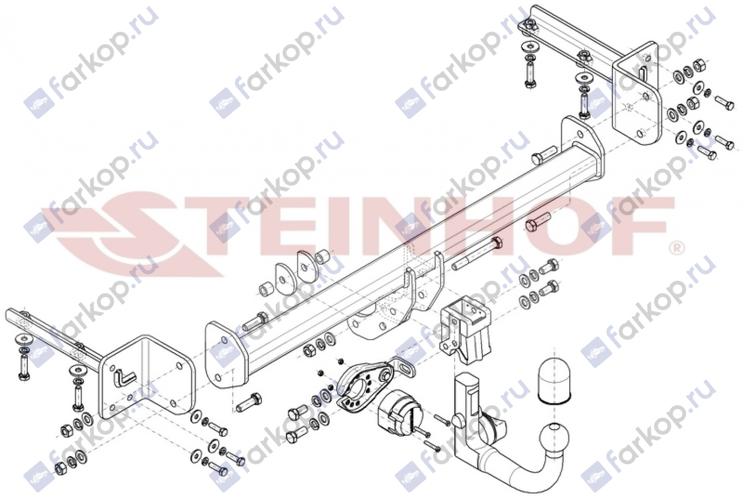 Фаркоп Steinhof для Honda CR-V 2018- Арт. H-084 H-084 в 