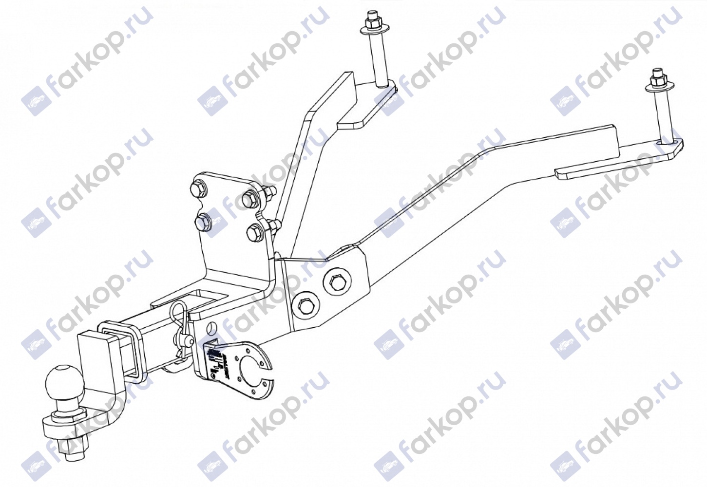 Фаркоп Baltex для Uaz Patriot 3163 2008- Арт. 27.2397.32 27.2397.32 в 