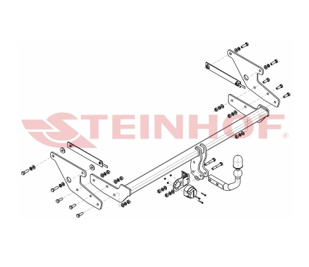 Фаркоп Steinhof для Renault Scenic 2016-2020 Арт. R-116 R-116 в 