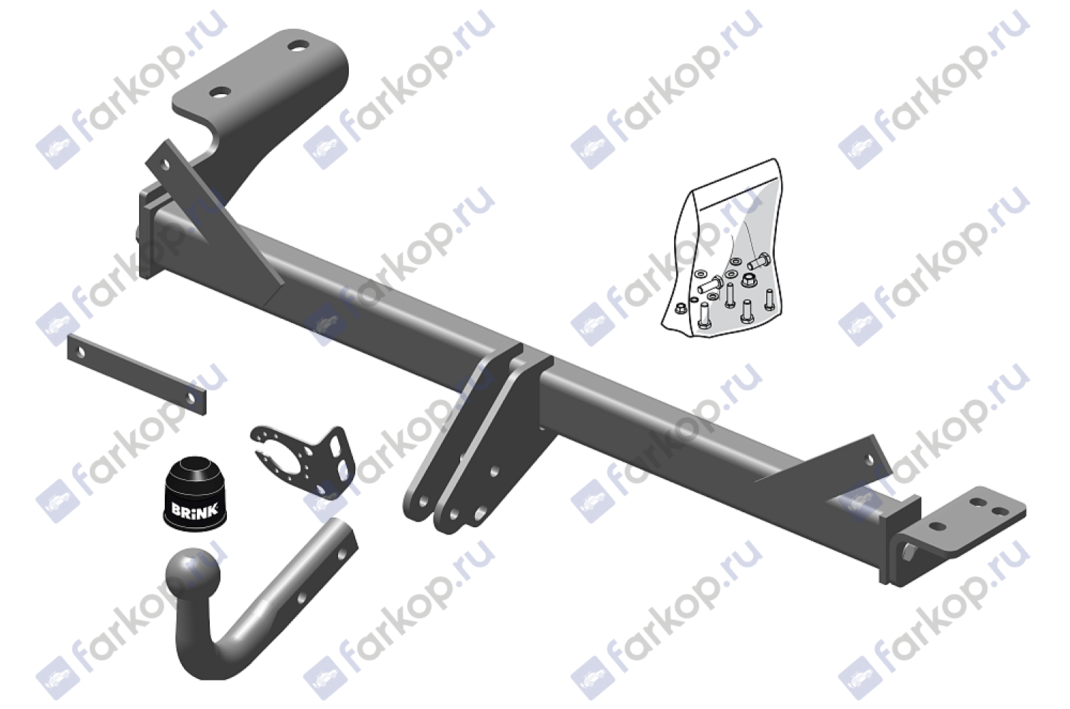 Фаркоп Brink для Land Rover Evoque 2011-2014 Арт. 547600 547600 в 