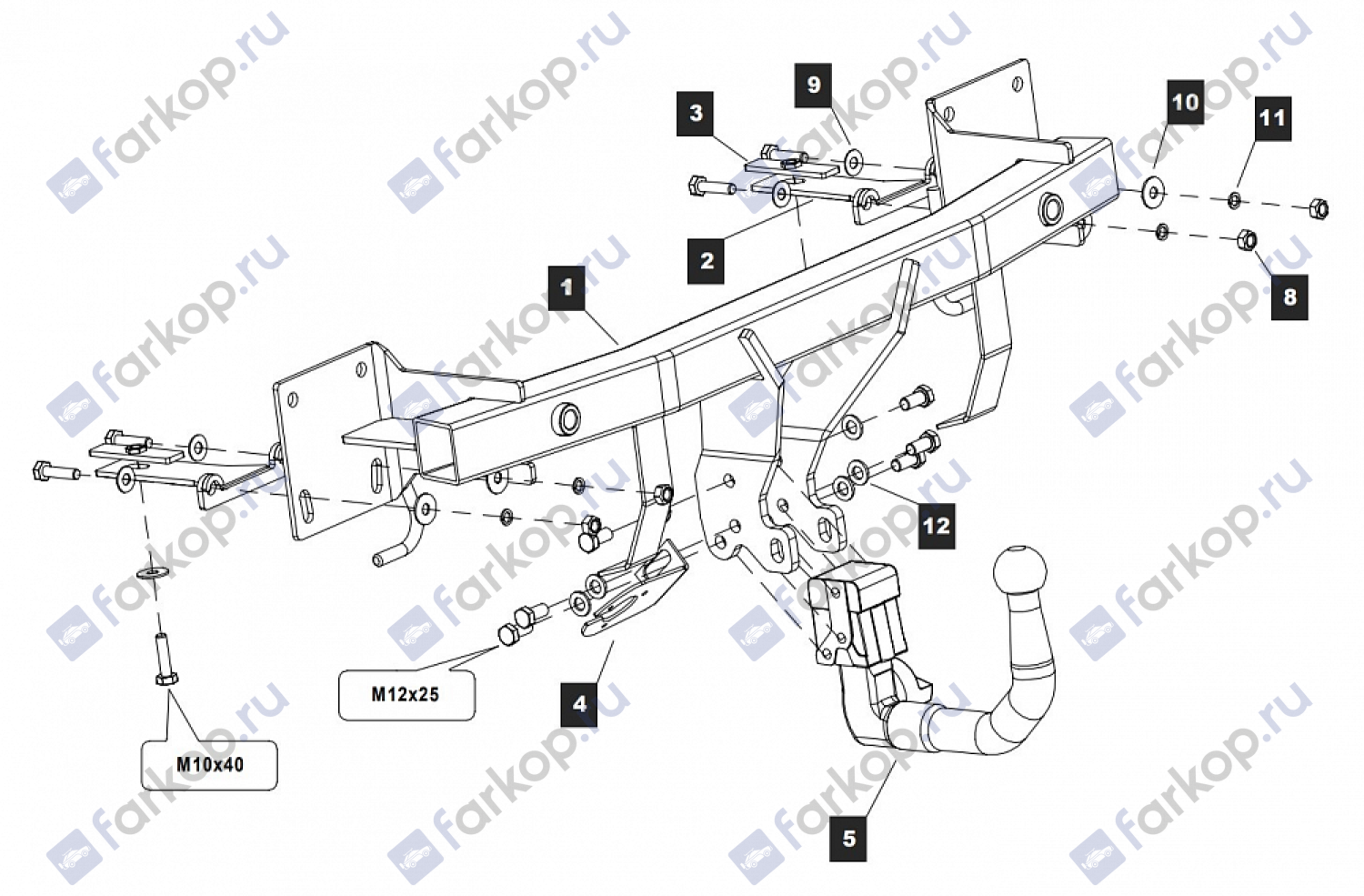 Фаркоп Baltex для Mazda CX-5 2011-2017 Арт. 12215732 12215732 в 