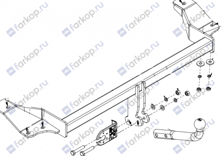 Фаркоп Imiola для Audi A8 1994-2001 A.009 в 