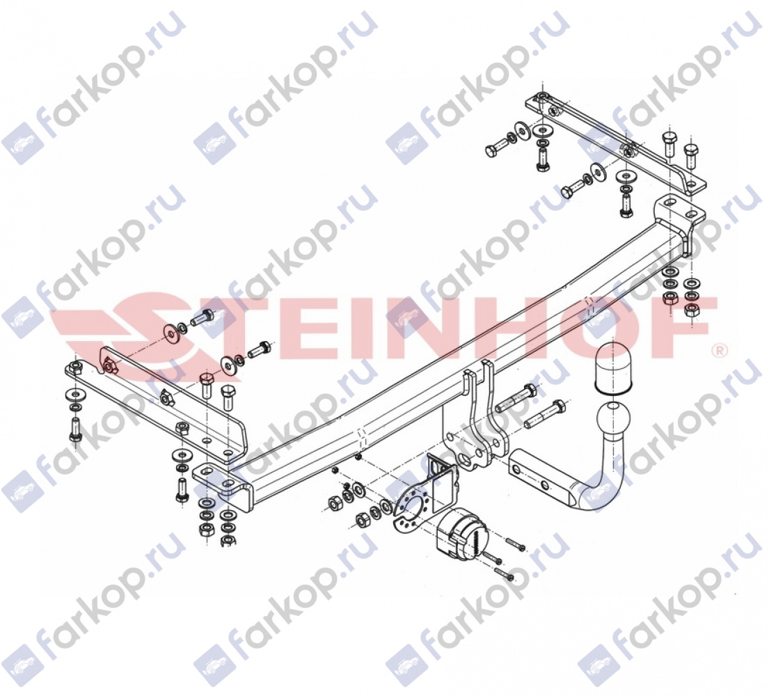 Фаркоп Steinhof для Nissan Micra 2003-2010 N-057 в 