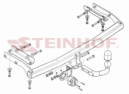 Фаркоп Steinhof для Nissan Note 2006-2013 Арт. N-065 N-065 в 