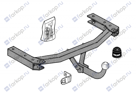 Фаркоп Brink для Audi A6 Avant 1997-2005 Арт. 279700 279700 в 