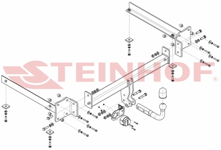 Фаркоп Steinhof для Audi A8 2002-2010 A-057 в 