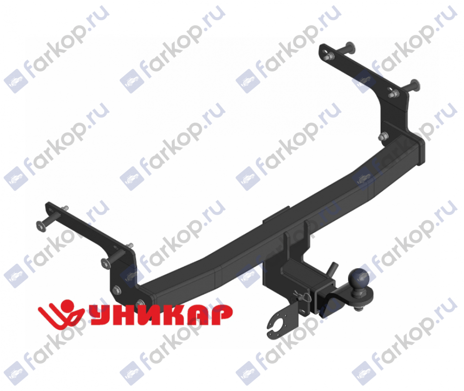 Фаркоп Уникар для Renault Duster 2015-2021 18160E в 