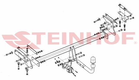 Фаркоп Steinhof для Nissan Qashqai 2014- Арт. N-096 N-096 в 