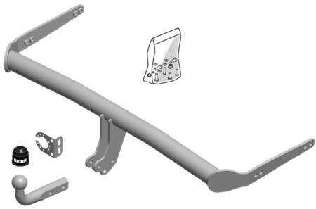 Фаркоп Brink для Skoda Octavia (седан, универсал) 2013-2020 Арт. 586500 586500 в 