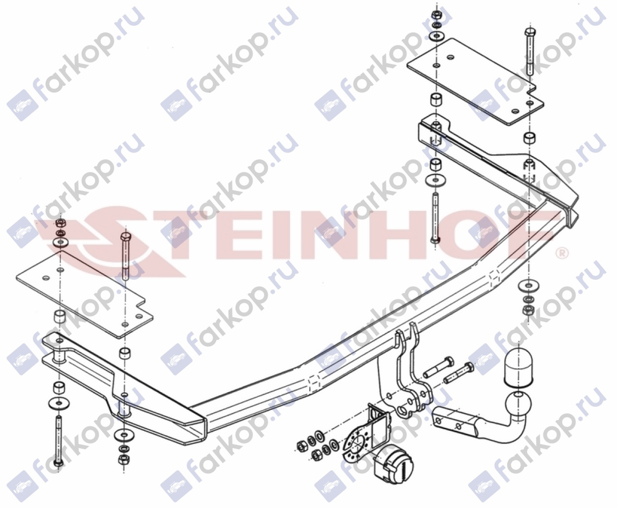 Фаркоп Steinhof для Mazda 6 2003-2008 Арт. M-022 M-022 в 