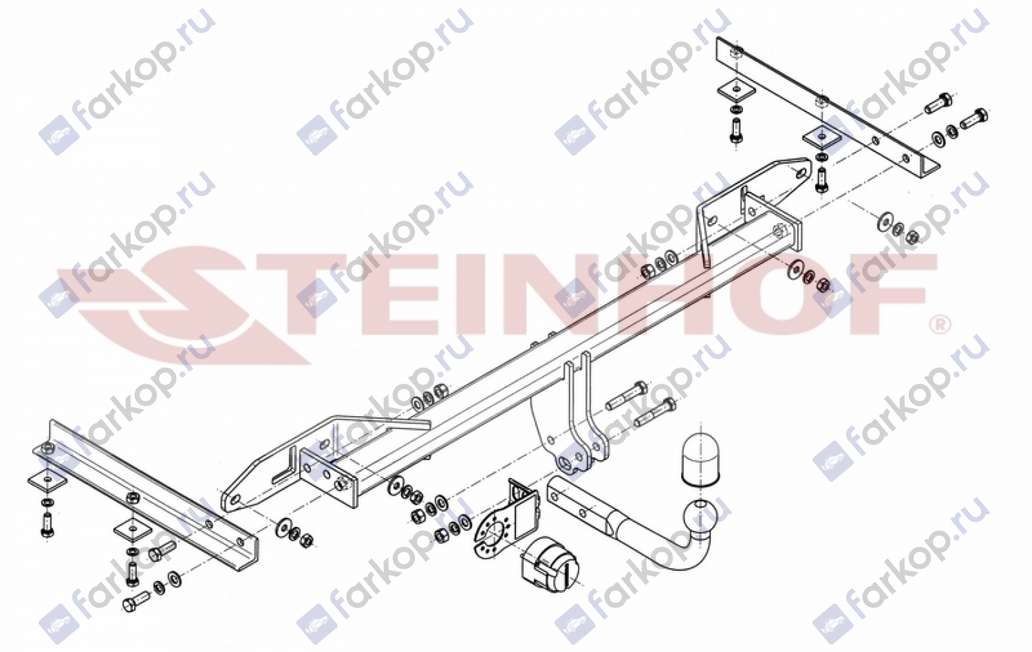 Фаркоп Steinhof для Chevrolet Orlando 2011-2015 Арт. C-288 C-288 в 