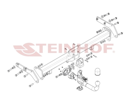 Фаркоп Steinhof для Kia Sportage 2021- (в т.ч. GT Line, Hybrid, Европейская сборка) Арт. K-099 K-099 в 