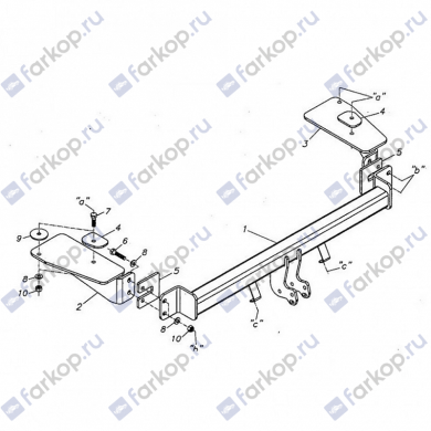 Фаркоп Oris для Chevrolet Aveo (седан) 2002-2006 Арт. 5222-A 5222-A в 