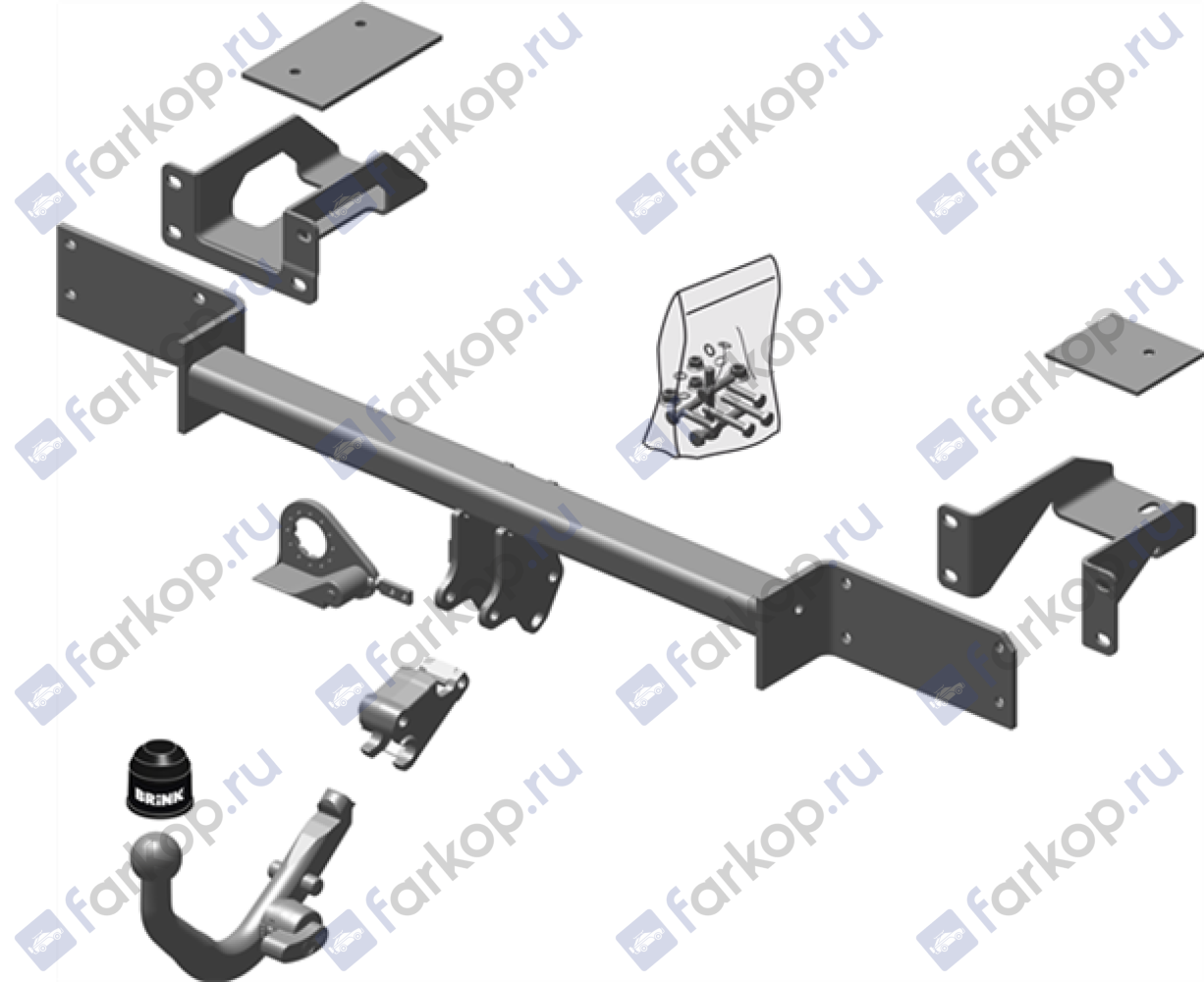 Фаркоп Brink для Opel Meriva 2003-2010, (кроме OPC)  Арт. 446800 446800 в 