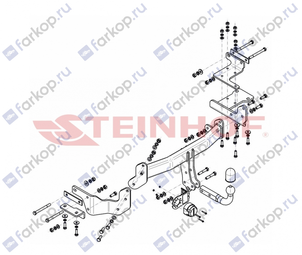 Фаркоп Steinhof для Kia Sorento 2015-2021 Арт. K-039 K-039 в 