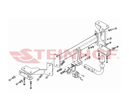 Фаркоп Steinhof для Kia Sportage 2016-2018 H-280 в 