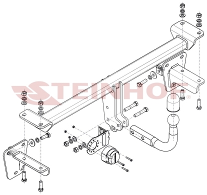 Фаркоп Steinhof для Mercedes A-class 2018- M-163 в 