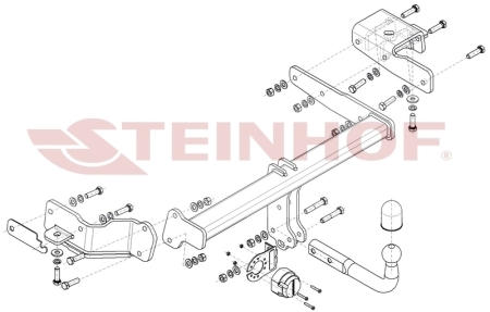 Фаркоп Steinhof для Kia Sorento 2020- Арт. K-091 K-091 в 