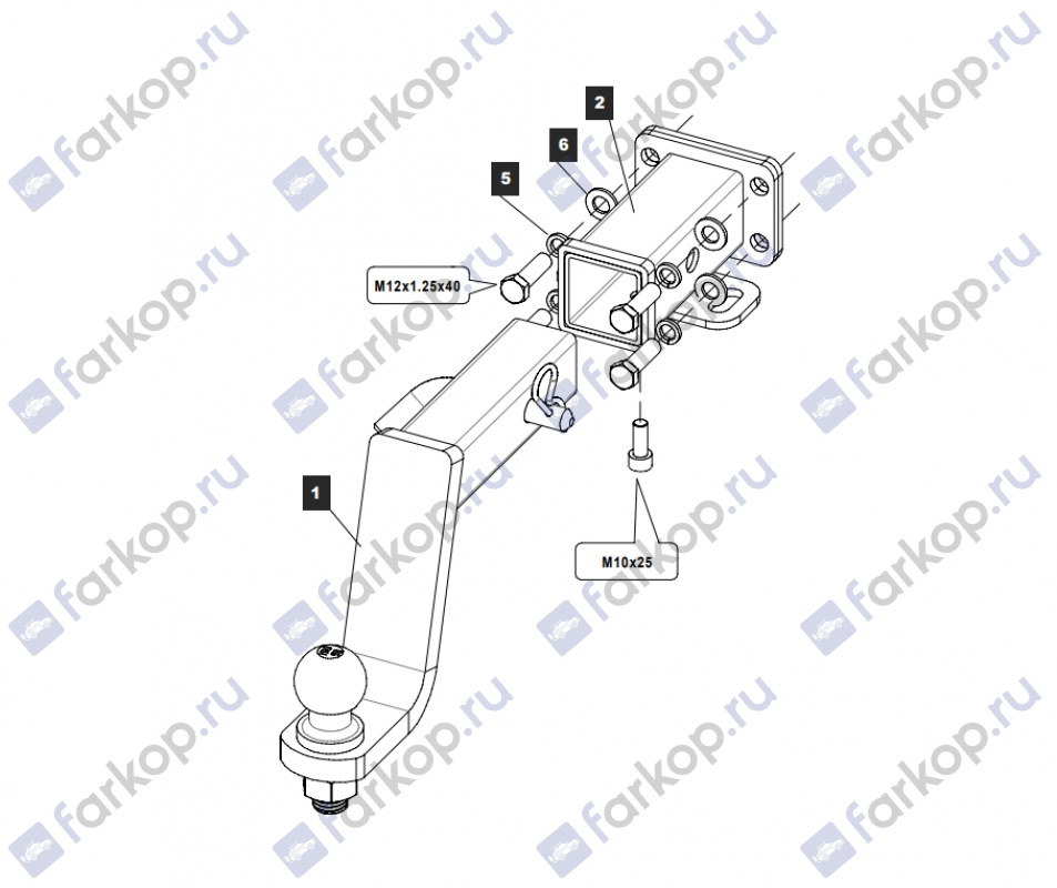 Фаркоп Baltex для Haval H9 2019- Арт. 289200 289200 в 