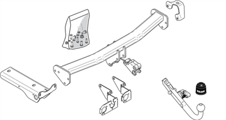 Фаркоп Brink для Land Rover Freelander 2007-2014  Арт. 424800 424800 в 