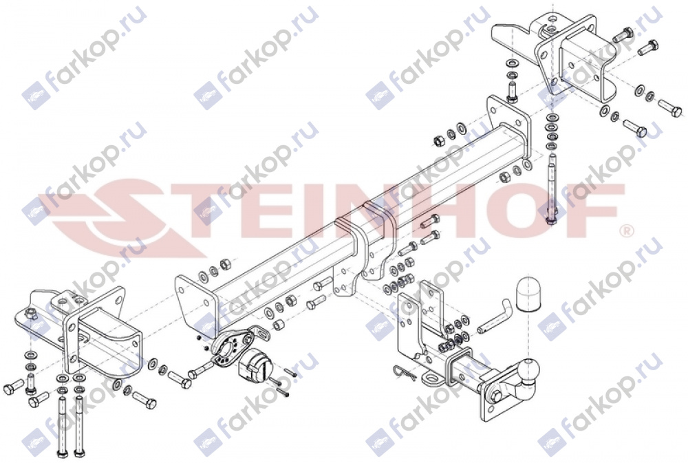 Фаркоп Steinhof для Land Rover Discovery 2017- Арт. L-108 L-108 в 