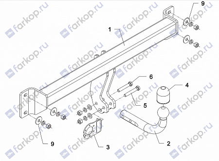 Фаркоп Auto-Hak для BMW X3 (E83) 2004-2010 Арт. B 13 B 13 в 