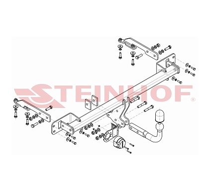 Фаркоп Steinhof для Honda HR-V 2015- Арт. H-071 H-071 в 