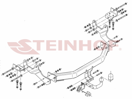 Фаркоп Steinhof для Hyundai H1 2008-2019 H-241 в 