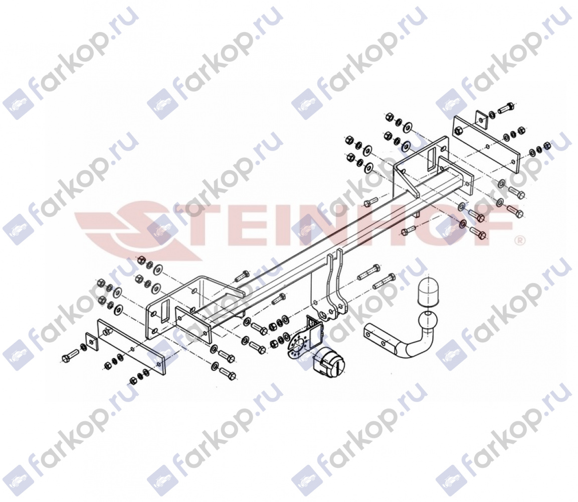 Фаркоп Steinhof для Mercedes B-Class (W246) 2011-2018 M-101 в 