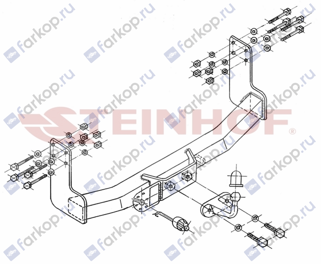 Фаркоп Steinhof для Mercedes Sprinter 1995-2006 Арт. M-221 M-221 в 